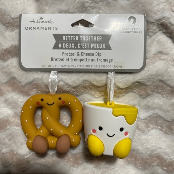 Hallmark Other - Hallmark Better Together Magnetic Ornaments  Cheese Dip & Pretzel 2022